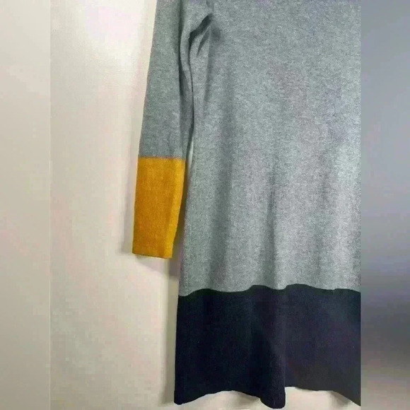 Nicole Miller Colorblock Long Sleeve Dress Cotton Blend Women’s Size Large - Picture 5 of 7